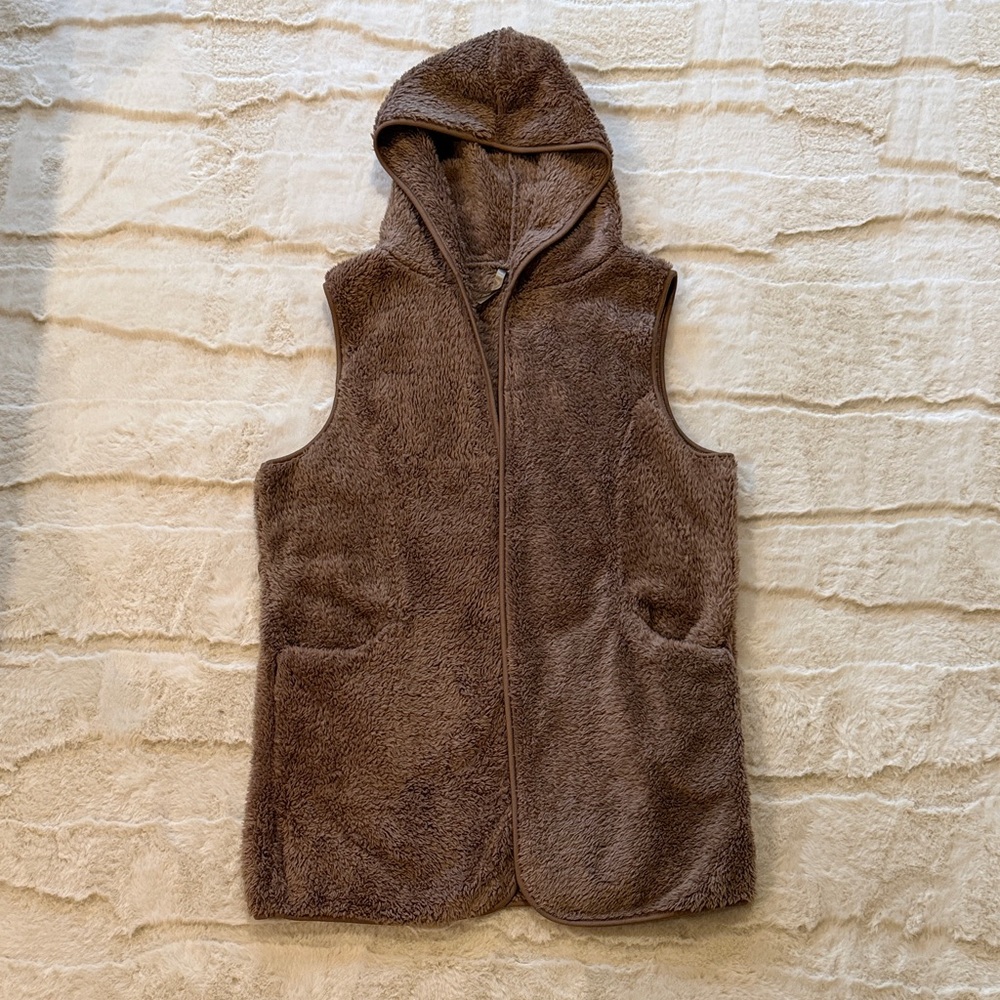 Mono B Faux Fur Long Vest